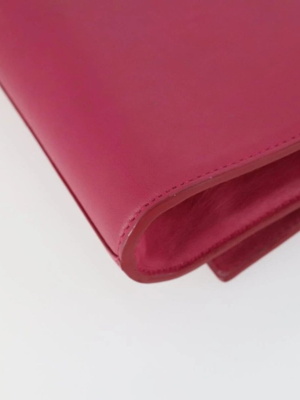 SAINT LAURENT Clutch Bag Leather Pink Gold 311213 Auth 169070V - Picture 5 of 16